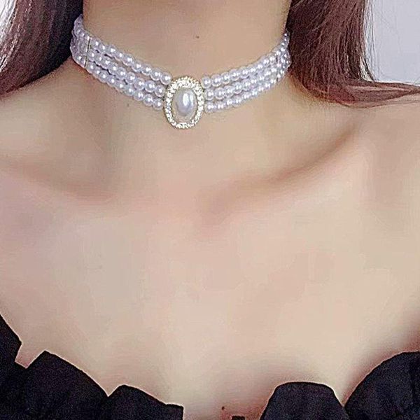 chains hepburnesque triple layer personality temperament women necklace rhinestones jewelry accessories korean style choker, Silver
chains hepburnesque triple layer personality temperament women necklace rhinestones jewelry accessories korean style choker, Silver