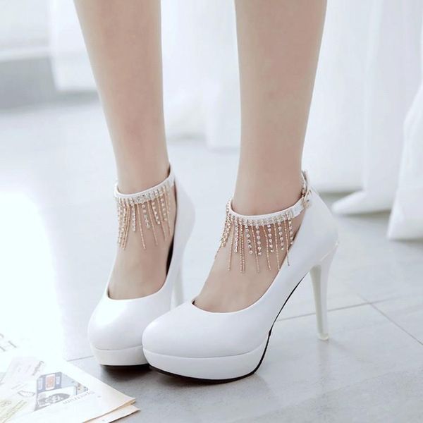 dress shoes oversized ladies high heels women woman pumps chain waterproof table high-heeled women's, Black
dress shoes oversized ladies high heels women woman pumps chain waterproof table high-heeled women's, Black