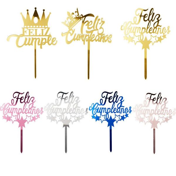 other event & party supplies gold spanish happy birthday feliz cumplieanos acrylic pink cake er baby shower baking decoration supplie
other event & party supplies gold spanish happy birthday feliz cumplieanos acrylic pink cake er baby shower baking decoration supplie