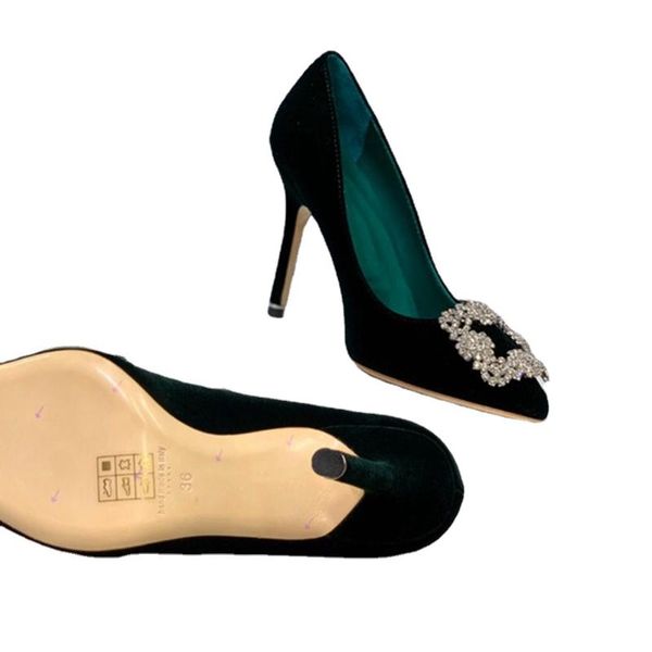 dress shoes 2021 pointed velvet women's high heels ladies crystal 34-41 plus size banquet, Black
dress shoes 2021 pointed velvet women's high heels ladies crystal 34-41 plus size banquet, Black