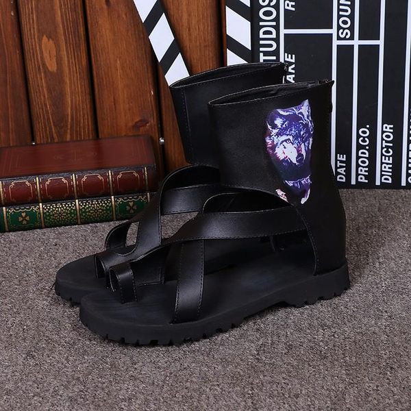 sandals zipper sandal boots black genuine leather cross tied rome style men fashion open toe outdoor shoes for
sandals zipper sandal boots black genuine leather cross tied rome style men fashion open toe outdoor shoes for