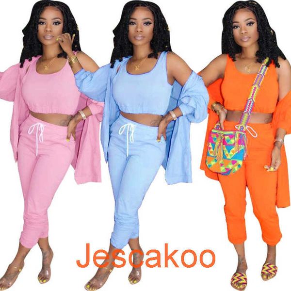women three-piece set tracksuits slim waistcoat and jacket long pants solid colour vest strap bag three-color nightclub ladies clothing, Gray
women three-piece set tracksuits slim waistcoat and jacket long pants solid colour vest strap bag three-color nightclub ladies clothing, Gray