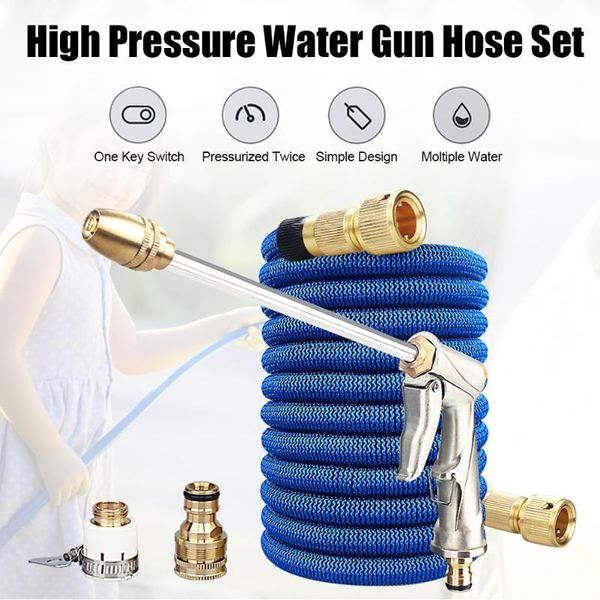 2.5/5/7.5/10m expandable garden hose with water gun adjustable nozzle flexible pipe high pressure sprinkler foam car wash & snow lance
2.5/5/7.5/10m expandable garden hose with water gun adjustable nozzle flexible pipe high pressure sprinkler foam car wash & snow lance