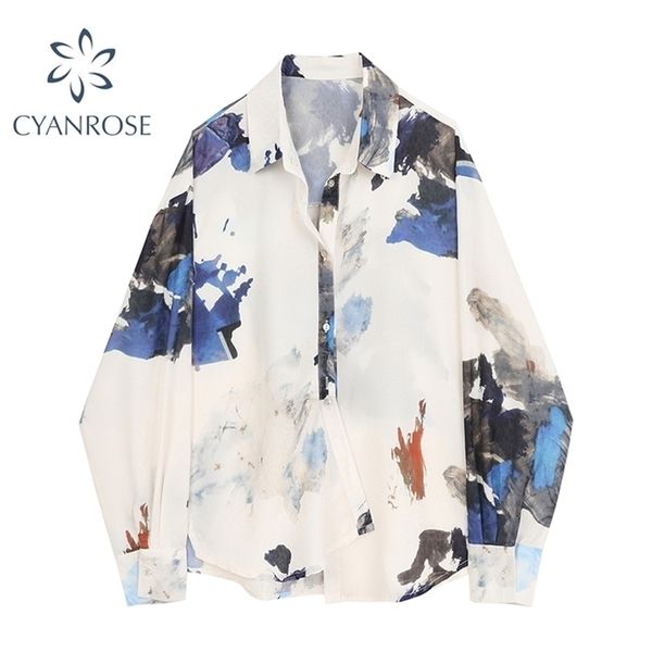 women and blouses plus size shirt vintage loose chiffon long sleeve printing shirts korean style casual blouse 210515, White
women and blouses plus size shirt vintage loose chiffon long sleeve printing shirts korean style casual blouse 210515, White
