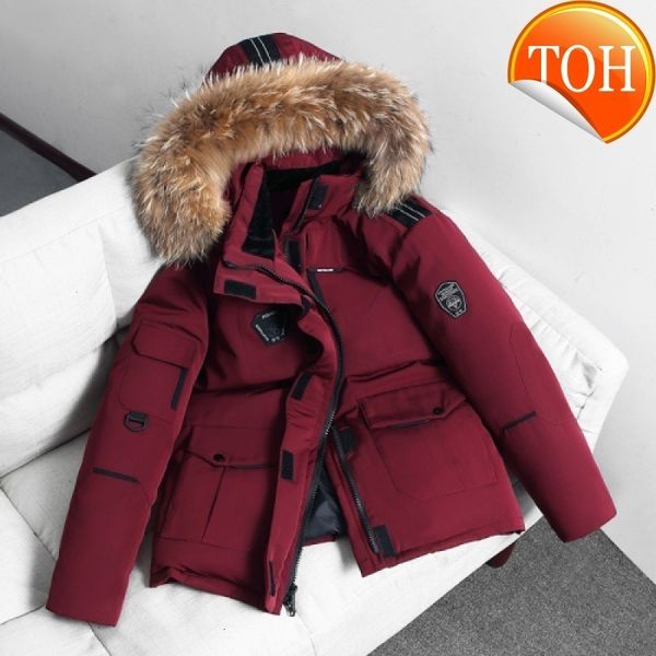 2021 winter duck down parka mens thicken warm jacket classic casual hooded coat male fur collar men's mid-length windbreaker, Black
2021 winter duck down parka mens thicken warm jacket classic casual hooded coat male fur collar men's mid-length windbreaker, Black