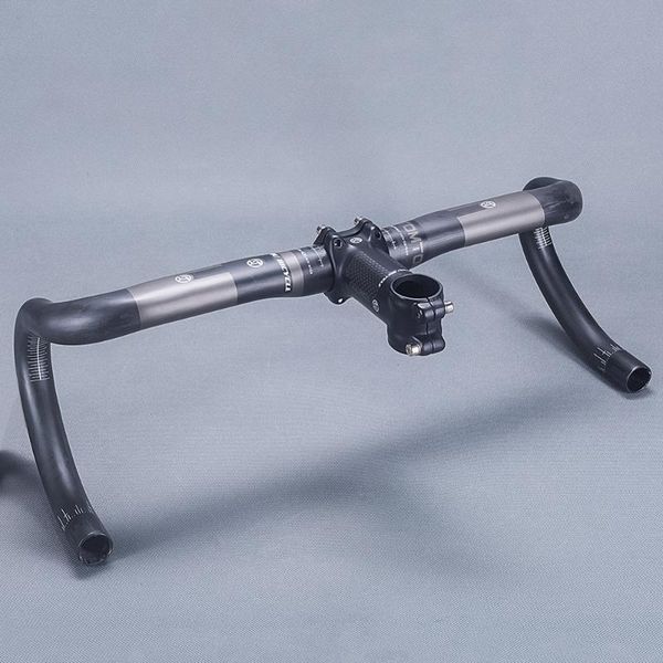 bike handlebars &components tomtou matte carbon fibre handlebar + stem cycling road bicycle bent bar sets parts xxx 
bike handlebars &components tomtou matte carbon fibre handlebar + stem cycling road bicycle bent bar sets parts xxx