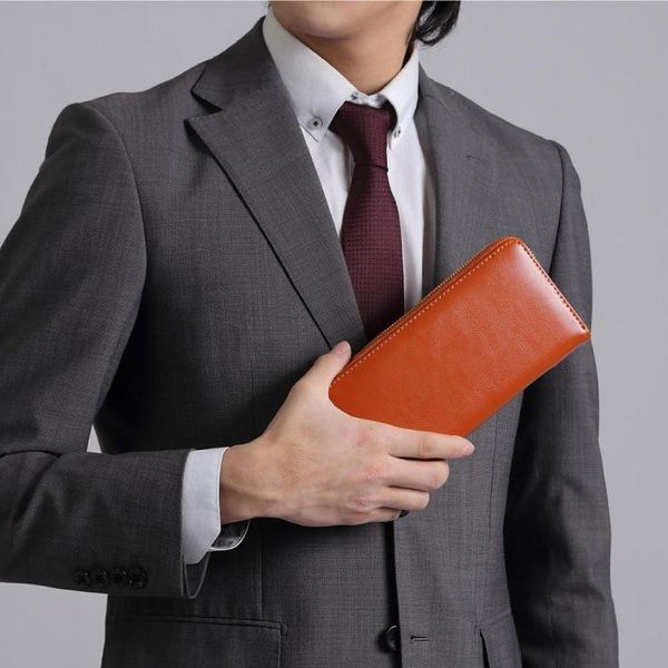 wallets long large capacity leather men's and women's oil wax hand bag zipper wallet, Red;black
wallets long large capacity leather men's and women's oil wax hand bag zipper wallet, Red;black