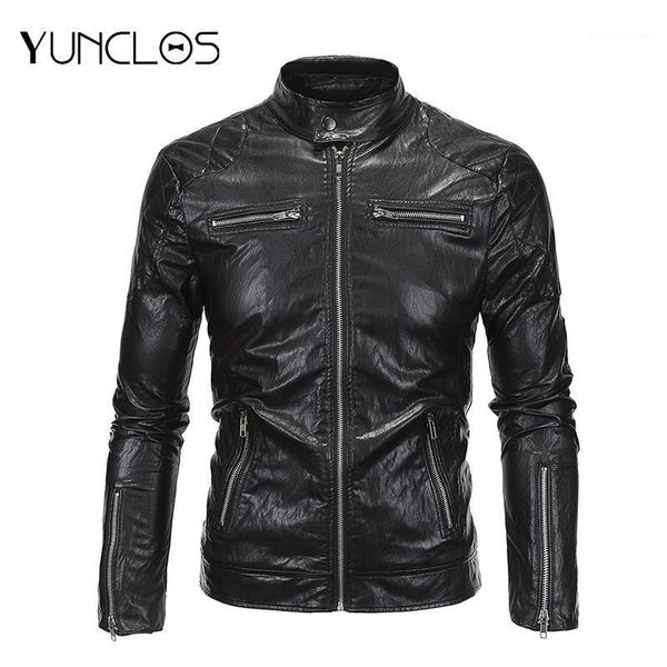 men's fur & faux yunclos black stand collar leather men jacket slim fit crinkle punk motorcycle coat plus size m-5xl
men's fur & faux yunclos black stand collar leather men jacket slim fit crinkle punk motorcycle coat plus size m-5xl