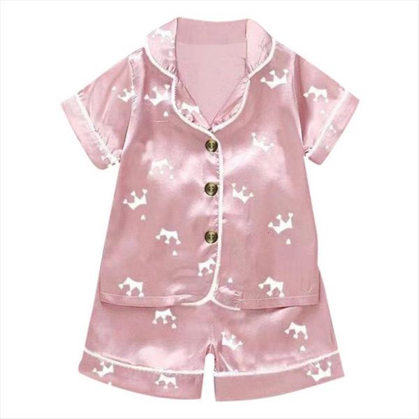 kids baby girls silk pyjama set crown shorts sleepwear children outfit boy short sleeve pajamas suit pink, White
kids baby girls silk pyjama set crown shorts sleepwear children outfit boy short sleeve pajamas suit pink, White