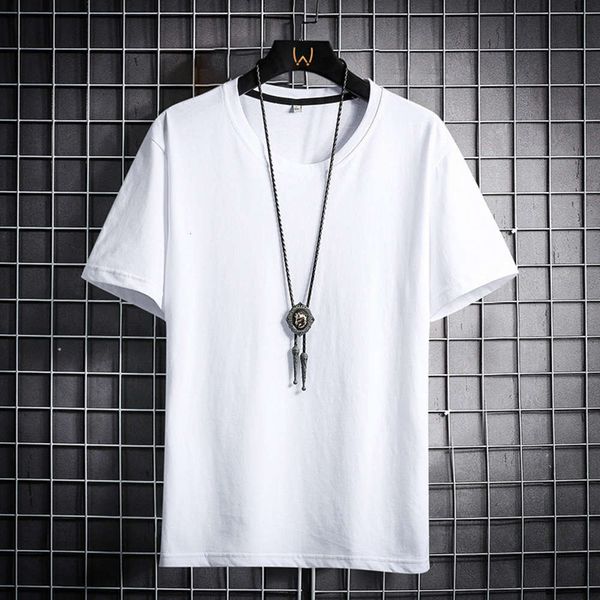 2021 summer white short sleeve t-shirt youth round neck solid black men's, White;black
2021 summer white short sleeve t-shirt youth round neck solid black men's, White;black