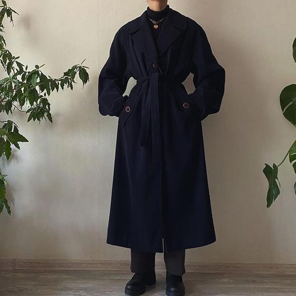 women's wool & blends quinn fashion winter thick notched coats women elegant single breasted tie belt jackets back split long ladies, Black
women's wool & blends quinn fashion winter thick notched coats women elegant single breasted tie belt jackets back split long ladies, Black