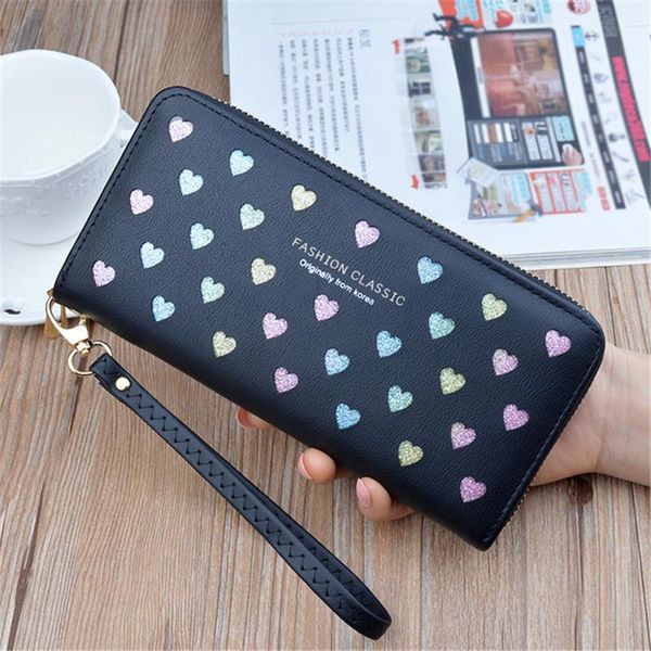 wallets 2021 fashion women wallet long zipper leather hollow love large capacity hand phone bag 2 fold coin purse, Red;black
wallets 2021 fashion women wallet long zipper leather hollow love large capacity hand phone bag 2 fold coin purse, Red;black
