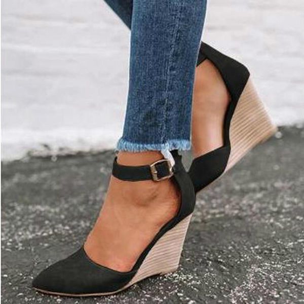 dress shoes women summer plus size sandals high heels woman pu leather pointed toe ankle strap sandalias mujer sapato feminino d405, Black
dress shoes women summer plus size sandals high heels woman pu leather pointed toe ankle strap sandalias mujer sapato feminino d405, Black