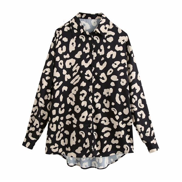women's blouses & shirts women vintage animal print black za long blouse female elegant sleeve v-neck single breasted satin shirt, White
women's blouses & shirts women vintage animal print black za long blouse female elegant sleeve v-neck single breasted satin shirt, White