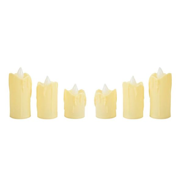 candles 6pcs led candle lamp imitated decorative scene layout light
