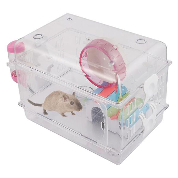 set hamster cage with running wheel bowl transparent luxury house small pet supplies animal
set hamster cage with running wheel bowl transparent luxury house small pet supplies animal