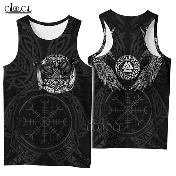 cloocl 3d print tank viking symbol tattoo raven streetwear vest sleeveless men women casual fitness drop 210623, White;black
cloocl 3d print tank viking symbol tattoo raven streetwear vest sleeveless men women casual fitness drop 210623, White;black
