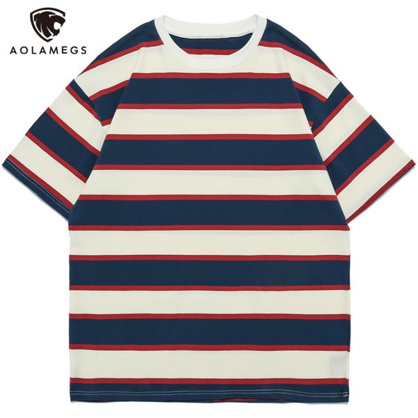 men's polos aolamegs simple men's t-shirts striped basic printed casual harajuku fashion college streetwear summer, White;black
men's polos aolamegs simple men's t-shirts striped basic printed casual harajuku fashion college streetwear summer, White;black