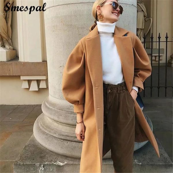 women's wool & blends winter coat women fashion long camel, Black
