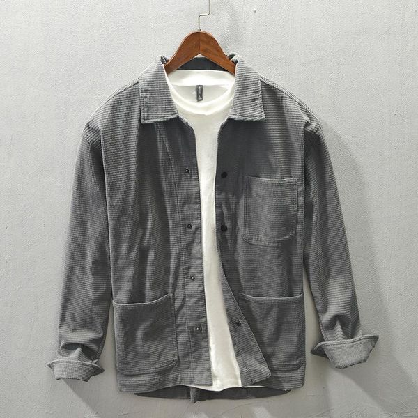 men's casual shirts camisas para hombre 2021 autumn winter retro japanese long-sleeved lapel shirt jacket mens clothing, White;black
men's casual shirts camisas para hombre 2021 autumn winter retro japanese long-sleeved lapel shirt jacket mens clothing, White;black