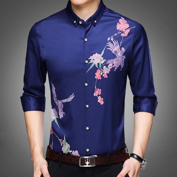 fashion shirts for men long sleeve floral print button lapels collar autumn shirt male regular fit blue red casual blouse man men's, White;black
fashion shirts for men long sleeve floral print button lapels collar autumn shirt male regular fit blue red casual blouse man men's, White;black