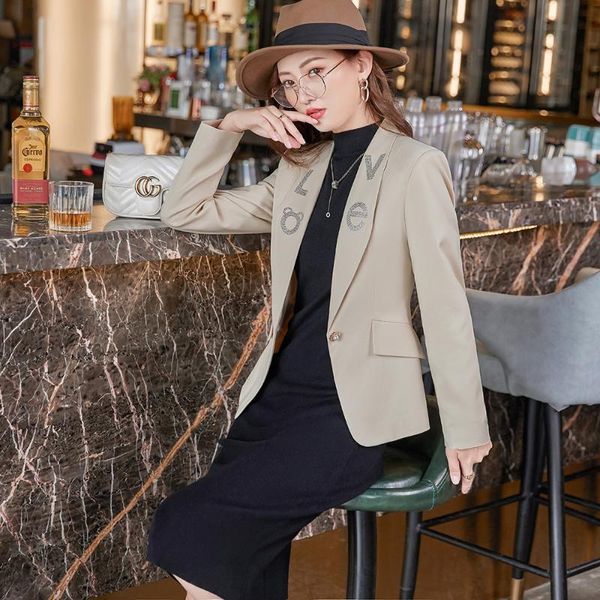 women's suits & blazers 2021 elegant autumn black white apricot women long sleeve coat female outerwear office lady jacket workwear, White;black
women's suits & blazers 2021 elegant autumn black white apricot women long sleeve coat female outerwear office lady jacket workwear, White;black