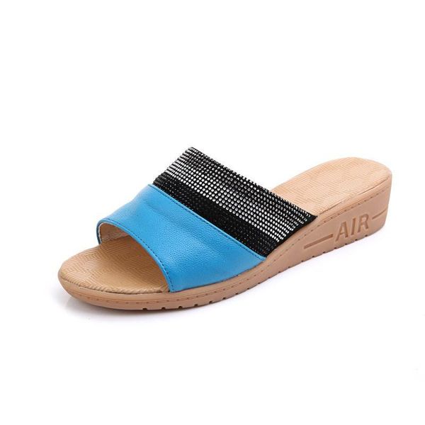 mixed colors rhinestone cowhide leather slippers women sandals 2021 soft comfortable fashion casual shoes plus size, Black
mixed colors rhinestone cowhide leather slippers women sandals 2021 soft comfortable fashion casual shoes plus size, Black