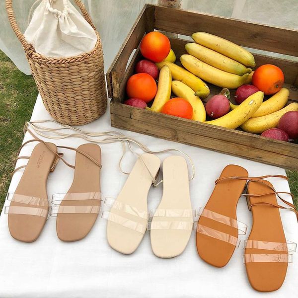 sandals 2021 women's fashion simple transparent versatile fairy style one line roman flat shoes, Black
sandals 2021 women's fashion simple transparent versatile fairy style one line roman flat shoes, Black