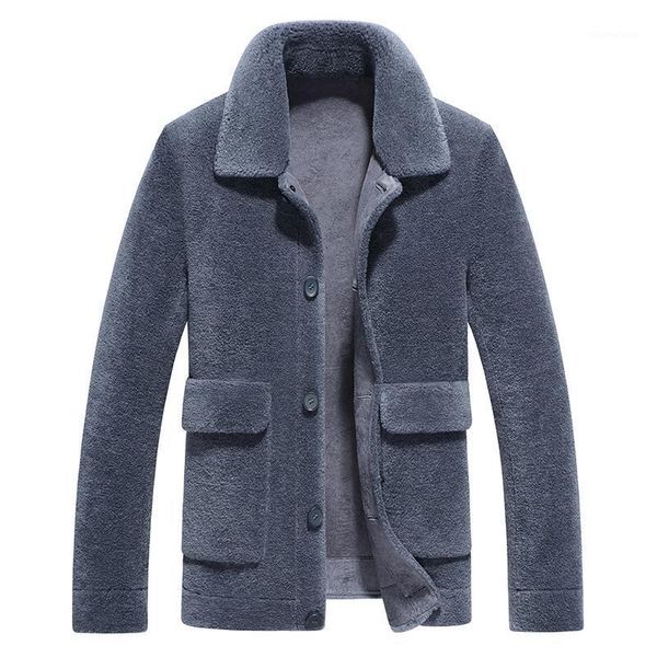 men's leather & faux 2021 male lamb maoshangwu leisure time lapel single row buckle grain shearing of wool sheep overcoat, Black
men's leather & faux 2021 male lamb maoshangwu leisure time lapel single row buckle grain shearing of wool sheep overcoat, Black