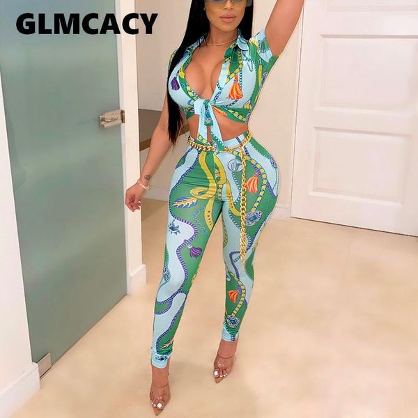 two piece dress women chic pieces outfits chain printed short sleeve shirt and skinny pants set classy summer suits, White
two piece dress women chic pieces outfits chain printed short sleeve shirt and skinny pants set classy summer suits, White