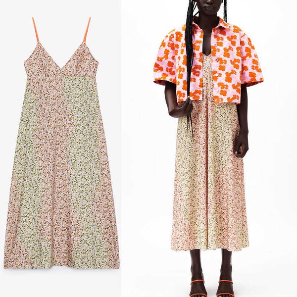 women summer floral slip long za dress sleeveless backless pink sundress fashion spaghetti straps pleated woman beach dress 210602, Black;gray
women summer floral slip long za dress sleeveless backless pink sundress fashion spaghetti straps pleated woman beach dress 210602, Black;gray