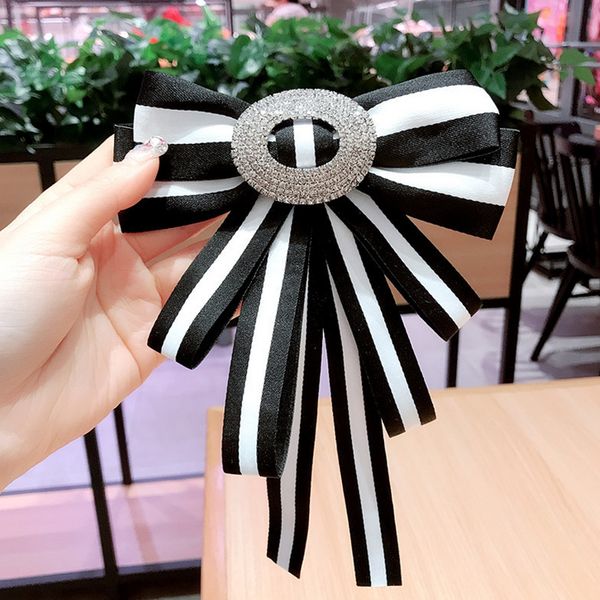 women striped big bowknot brooch suit lapel pin shirt accessories bling bling rhinestone bowknot necktie brooch high quality, Gray
women striped big bowknot brooch suit lapel pin shirt accessories bling bling rhinestone bowknot necktie brooch high quality, Gray