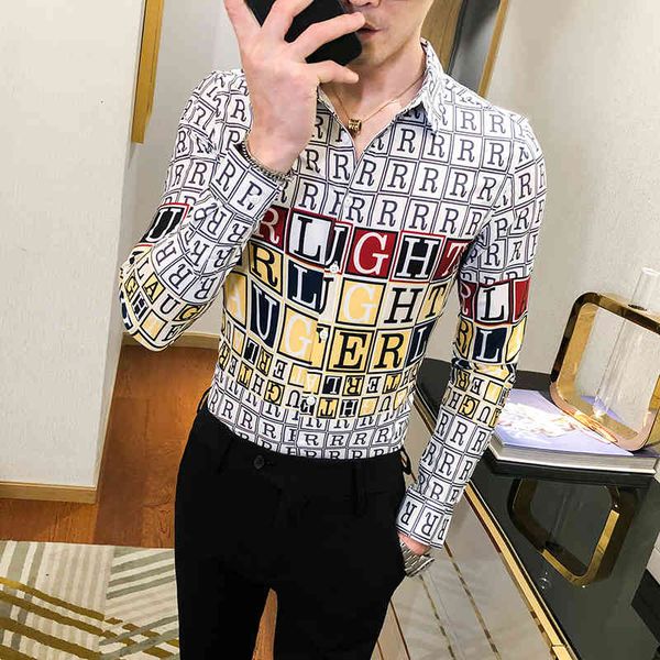 men's casual shirts autumn winter for men of fashion clothes letter printing shirt long thin fitting tuxedo 0pcg, White;black
men's casual shirts autumn winter for men of fashion clothes letter printing shirt long thin fitting tuxedo 0pcg, White;black