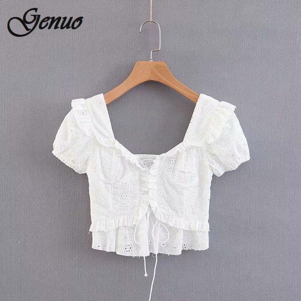women's blouses & shirts casual white embroidery women crop and blouse 2021 summer short sleeves hollow out polka dot shirt lace up bl
women's blouses & shirts casual white embroidery women crop and blouse 2021 summer short sleeves hollow out polka dot shirt lace up bl