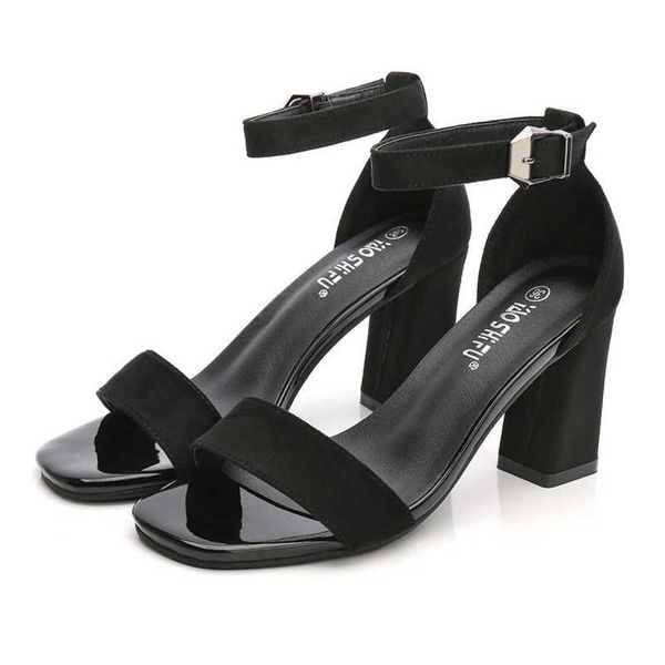 and casual shoes 2021 spring summer new one line buckle sandals women's middle heel high thick comfortable korean large 1ifp myhq, Black
and casual shoes 2021 spring summer new one line buckle sandals women's middle heel high thick comfortable korean large 1ifp myhq, Black