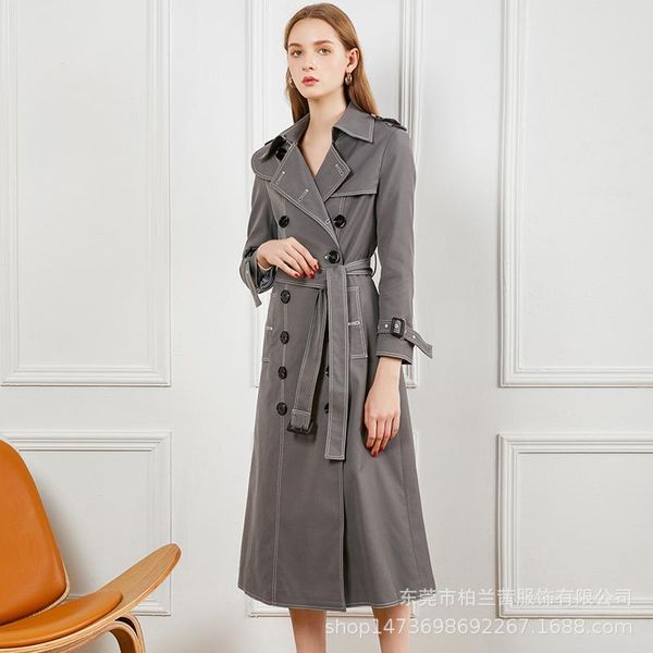 women's trench coats live delivery 20 early spring european and american lace-up waist hugging slim x-long coat, Tan;black
women's trench coats live delivery 20 early spring european and american lace-up waist hugging slim x-long coat, Tan;black
