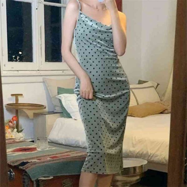 casual woman green dot velvet sashes spaghetti strap dress spring fashion ladies slim patry es girls sweet 210515, Black;gray
casual woman green dot velvet sashes spaghetti strap dress spring fashion ladies slim patry es girls sweet 210515, Black;gray