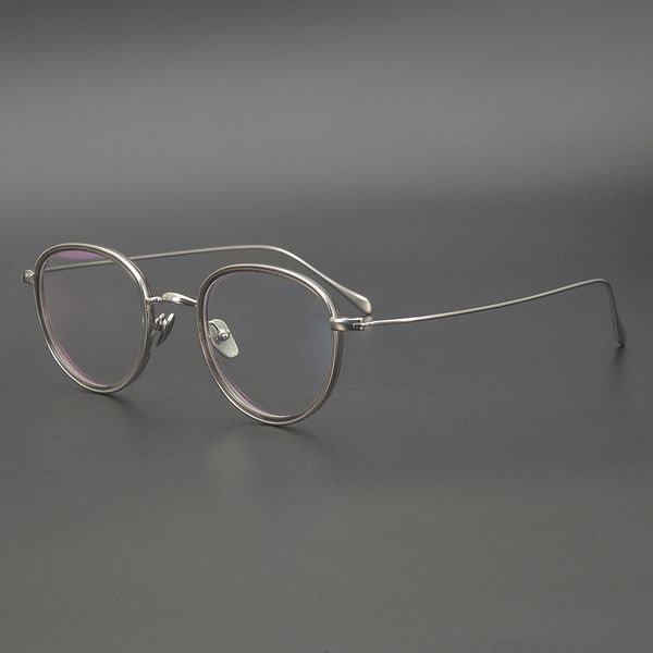 japan titanium handmade pure titanium small height number men's and women's full spectacle frame with round, White;black
japan titanium handmade pure titanium small height number men's and women's full spectacle frame with round, White;black