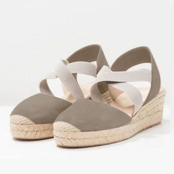 female flock elastic band cross strap high heels footwear plus size drop women platform sandals slip on wedge shoes, Black
female flock elastic band cross strap high heels footwear plus size drop women platform sandals slip on wedge shoes, Black