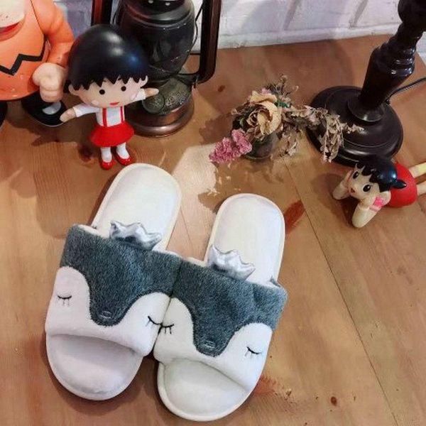 fabrics soft tpr bottom adorable penguin fish mouth slippers plush women bedroom girls shoes, Black
fabrics soft tpr bottom adorable penguin fish mouth slippers plush women bedroom girls shoes, Black