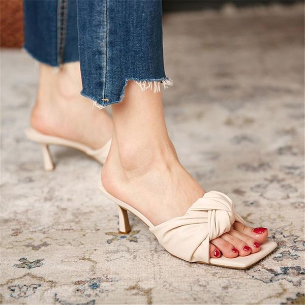 women's shoes 2021 summer style stiletto casual fashion square toe sandals open microfiber slippers, Black
women's shoes 2021 summer style stiletto casual fashion square toe sandals open microfiber slippers, Black