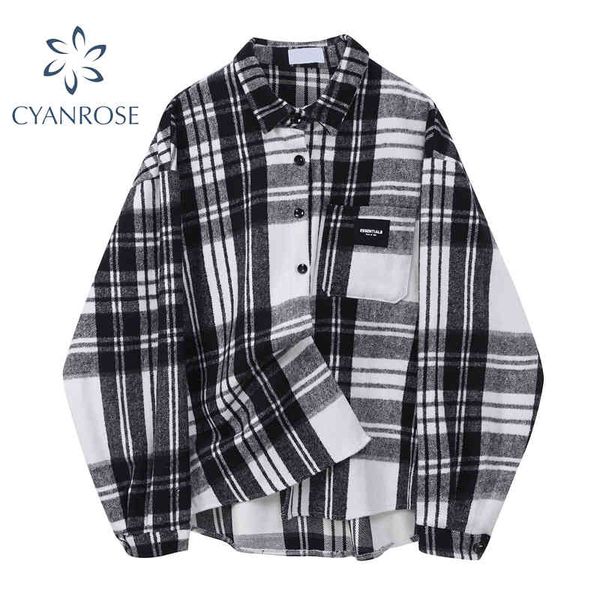 spring thick plaid blouse women long sleeve turn down collar oversized streetwear warm shirt fashion basic harajuku 210417, White
spring thick plaid blouse women long sleeve turn down collar oversized streetwear warm shirt fashion basic harajuku 210417, White