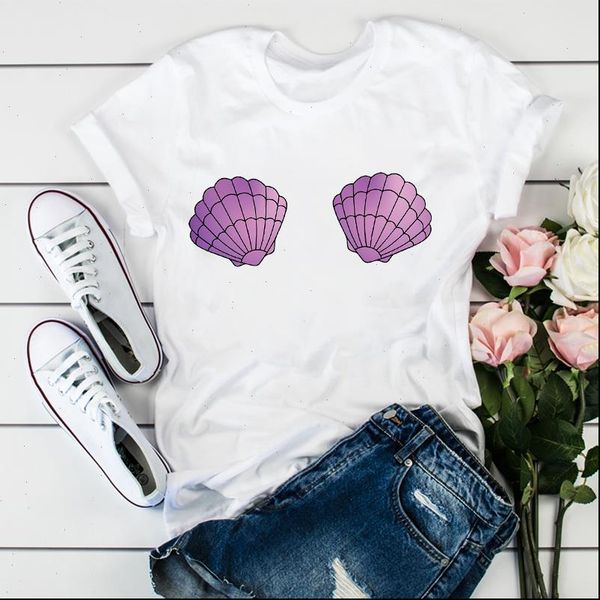 sweet fashion beach shell printed women summer harajuku graphic casual tee, White
sweet fashion beach shell printed women summer harajuku graphic casual tee, White