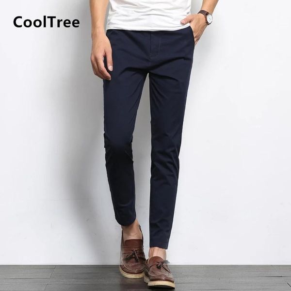 men's pants cooltree men business casual spring autumn solid color slight elastic straight trousers male slim fit ankle-length, Black
men's pants cooltree men business casual spring autumn solid color slight elastic straight trousers male slim fit ankle-length, Black