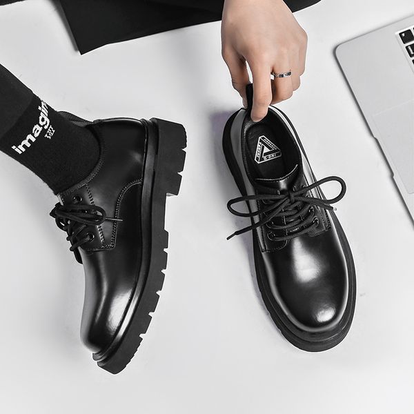 dress shoes male leather shoes harajuku, korean style platform casual , for men tk8f, Black
dress shoes male leather shoes harajuku, korean style platform casual , for men tk8f, Black