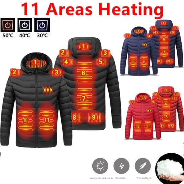 men's cotton thermal et, with usb, outdoor, zone 11, winter, Black