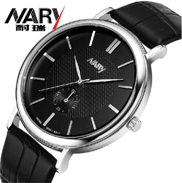 nary watch men watches simple leather quartz montre homme relogios masculino wristwatches, Slivery;brown
nary watch men watches simple leather quartz montre homme relogios masculino wristwatches, Slivery;brown