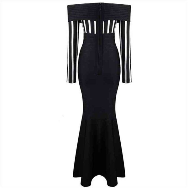 formal party sheath bodycon women dress off shoulder colorblock striped evening gown elegant mermaid vestidos, Black;gray
formal party sheath bodycon women dress off shoulder colorblock striped evening gown elegant mermaid vestidos, Black;gray