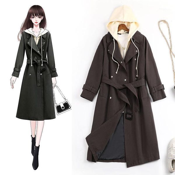 women's wool & blends -5xl oversized windbreaker fall 2021 waist loose mid length 8991 coat winter women woman jacket, Black
women's wool & blends -5xl oversized windbreaker fall 2021 waist loose mid length 8991 coat winter women woman jacket, Black