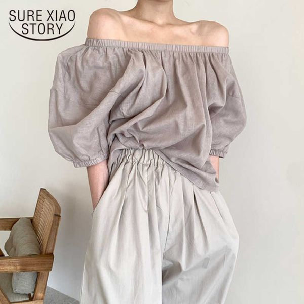 korean loose women clothing solid slash neck blouse summer casual women's shirt fashion loose ladies blusas 13639 210528, White
korean loose women clothing solid slash neck blouse summer casual women's shirt fashion loose ladies blusas 13639 210528, White